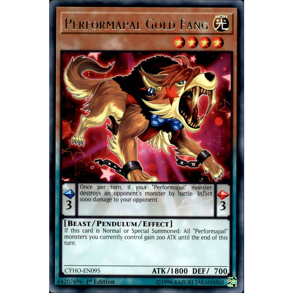 Performapal Gold Fang CYHO-EN095 Yu-Gi-Oh! Card from the Cybernetic Horizon Set