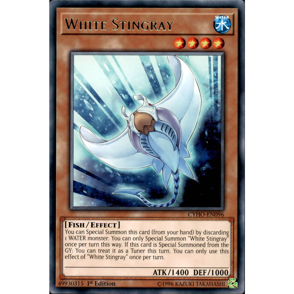 White Stingray CYHO-EN096 Yu-Gi-Oh! Card from the Cybernetic Horizon Set