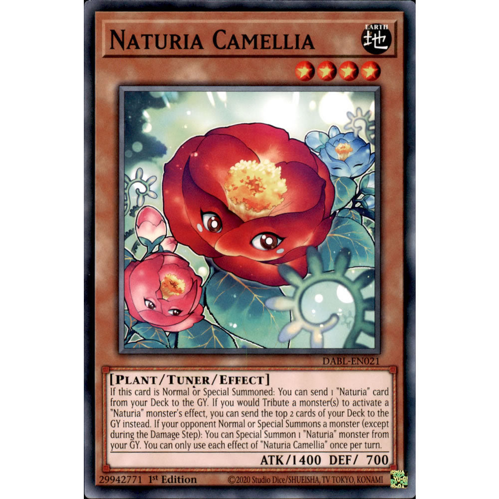 Naturia Camellia DABL-EN021 Yu-Gi-Oh! Card from the Darkwing Blast Set