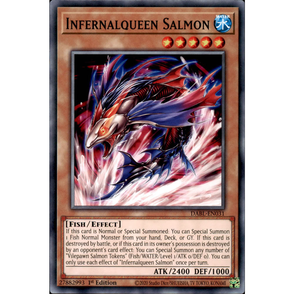 Infernalqueen Salmon DABL-EN031 Yu-Gi-Oh! Card from the Darkwing Blast Set
