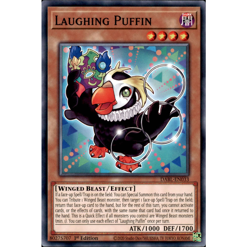 Laughing Puffin DABL-EN033 Yu-Gi-Oh! Card from the Darkwing Blast Set