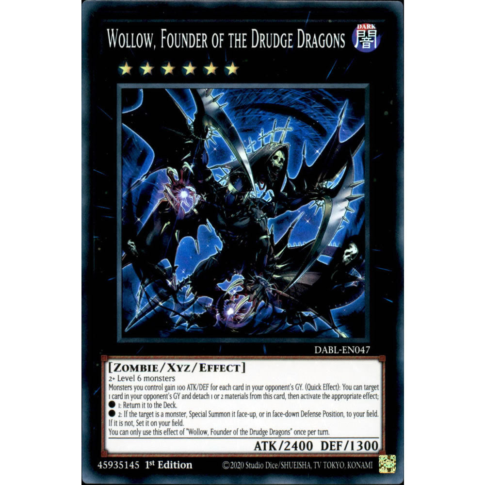 Wollow, Founder of the Drudge Dragons DABL-EN047 Yu-Gi-Oh! Card from the Darkwing Blast Set