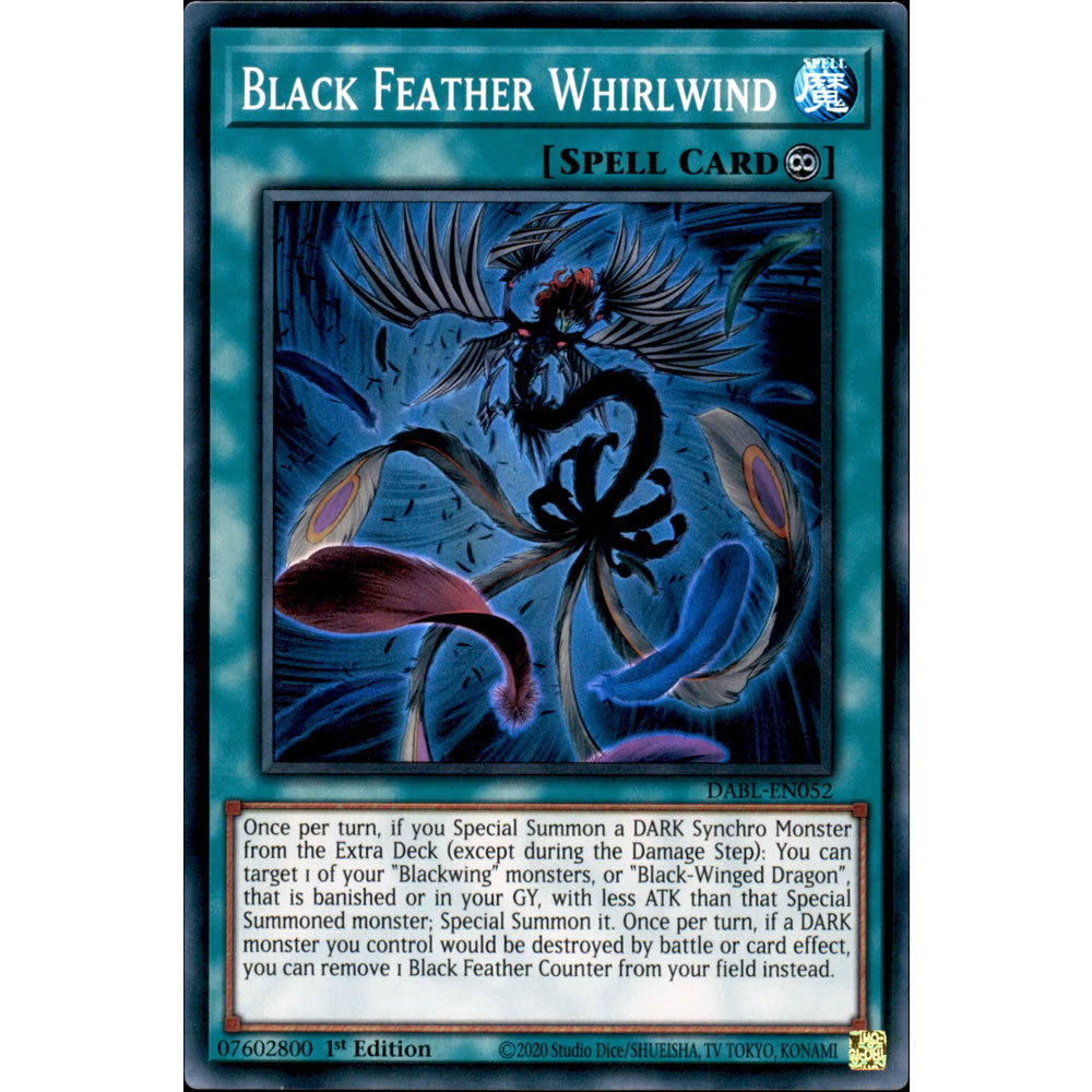 Black Feather Whirlwind DABL-EN052 Yu-Gi-Oh! Card from the Darkwing Blast Set