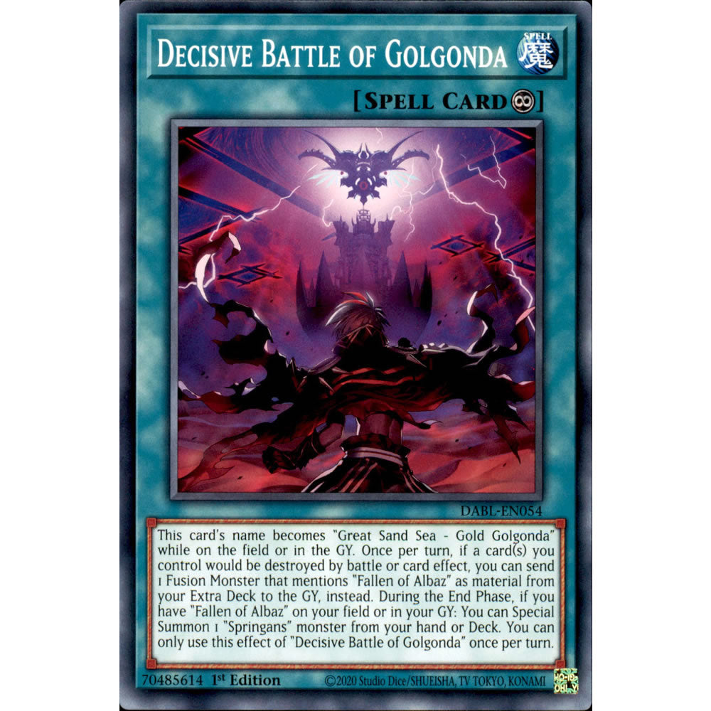 Decisive Battle of Golgonda DABL-EN054 Yu-Gi-Oh! Card from the Darkwing Blast Set