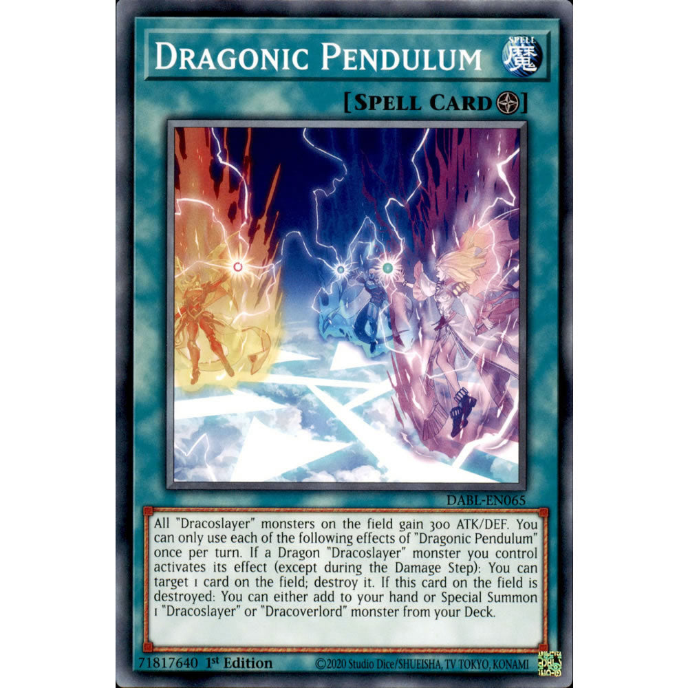 Dragonic Pendulum DABL-EN065 Yu-Gi-Oh! Card from the Darkwing Blast Set
