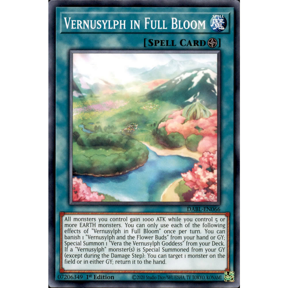 Vernusylph in Full Bloom DABL-EN066 Yu-Gi-Oh! Card from the Darkwing Blast Set