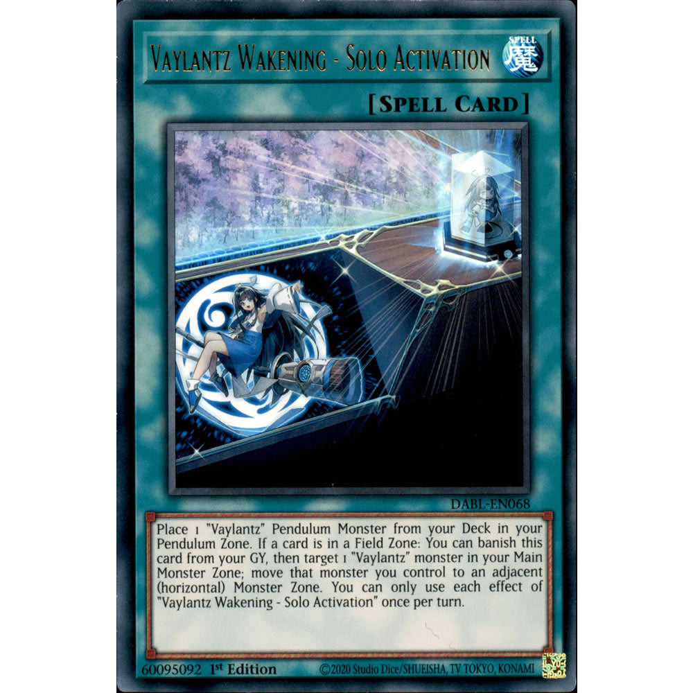 Vaylantz Wakening - Solo Activation DABL-EN068 Yu-Gi-Oh! Card from the Darkwing Blast Set