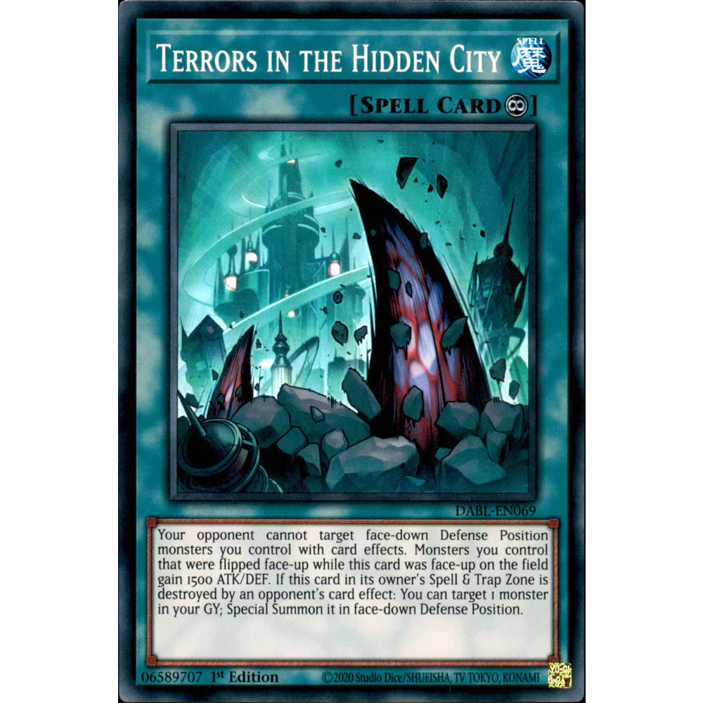Terrors in the Hidden City DABL-EN069 Yu-Gi-Oh! Card from the Darkwing Blast Set