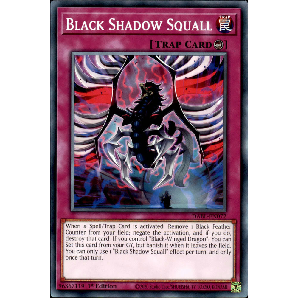 Black Shadow Squall DABL-EN072 Yu-Gi-Oh! Card from the Darkwing Blast Set