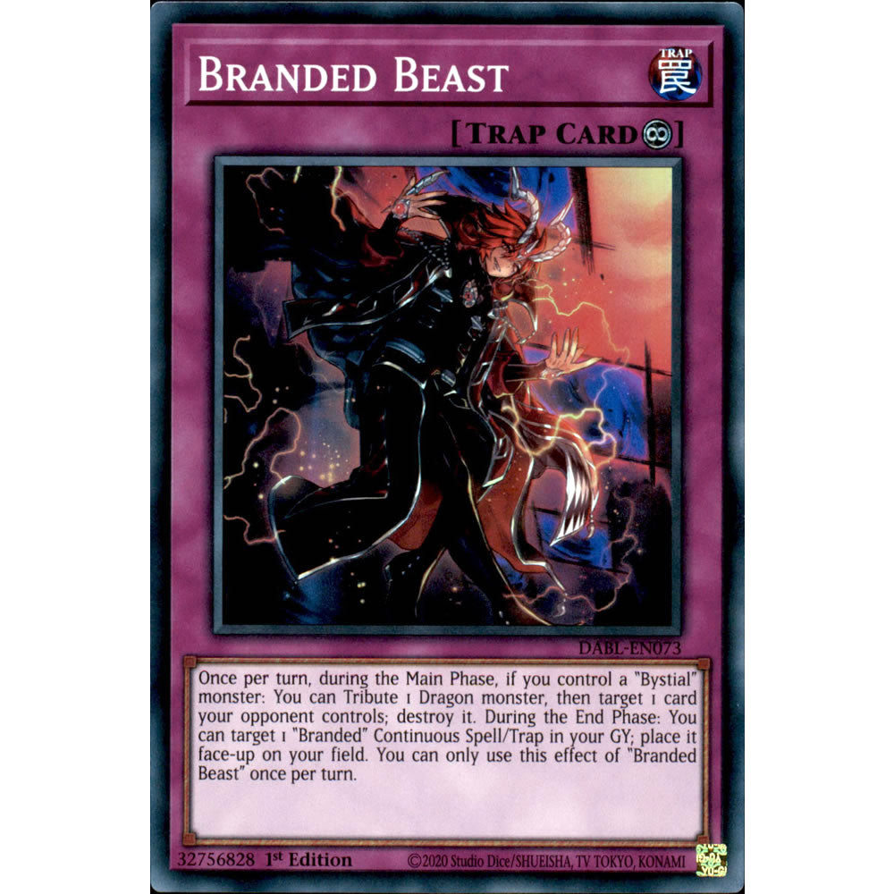 Branded Beast DABL-EN073 Yu-Gi-Oh! Card from the Darkwing Blast Set