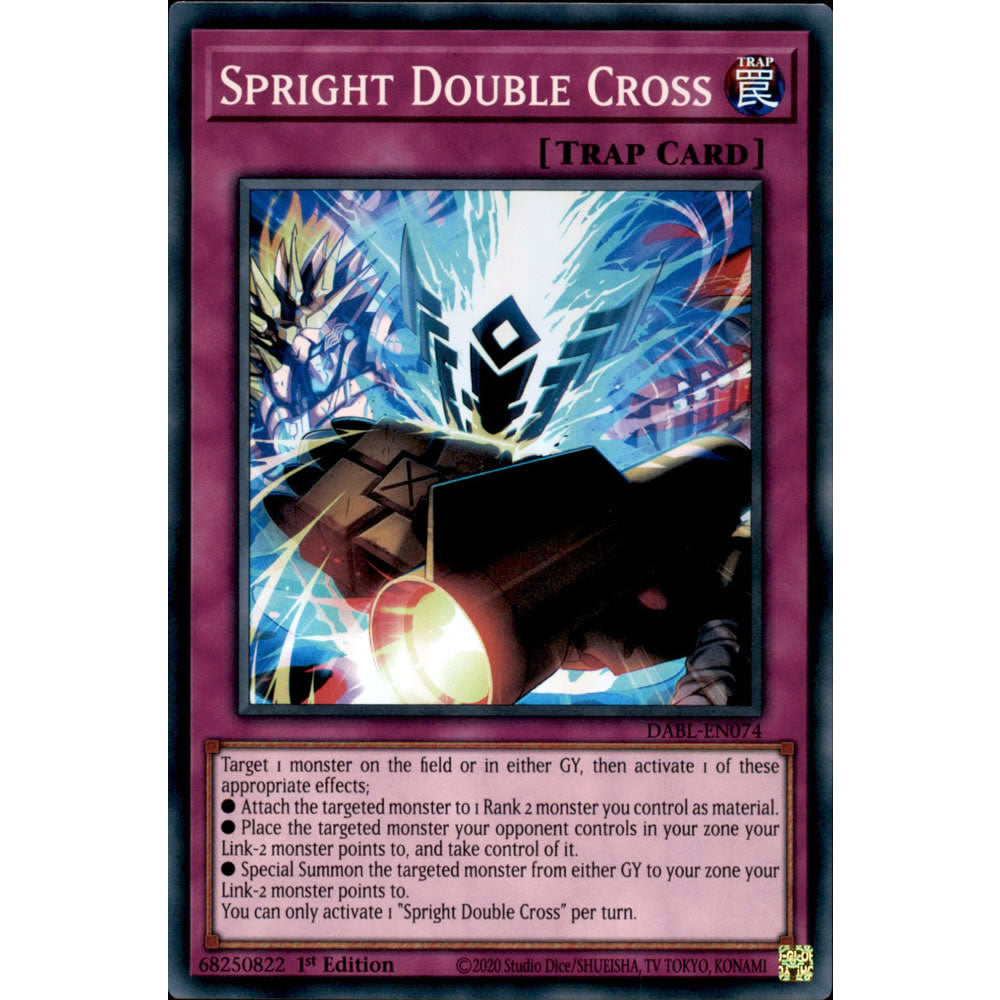 Spright Double Cross DABL-EN074 Yu-Gi-Oh! Card from the Darkwing Blast Set