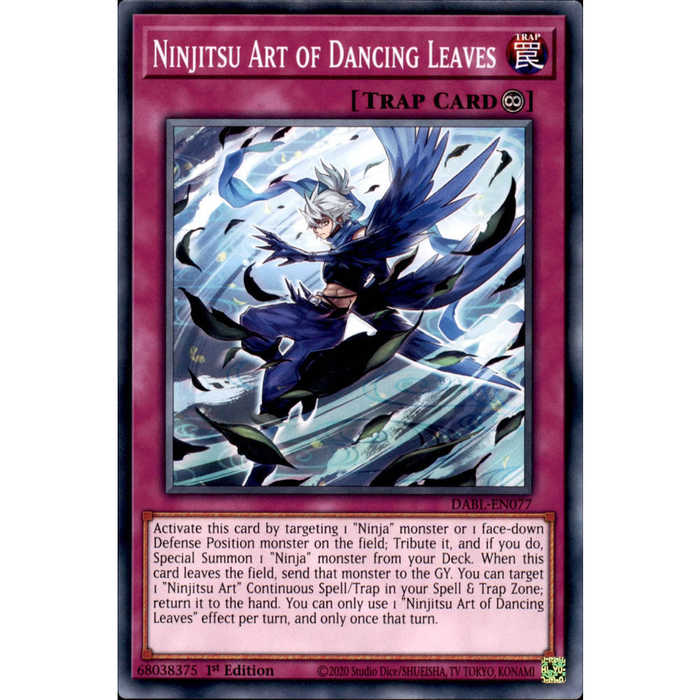 Ninjitsu Art of Dancing Leaves DABL-EN077 Yu-Gi-Oh! Card from the Darkwing Blast Set
