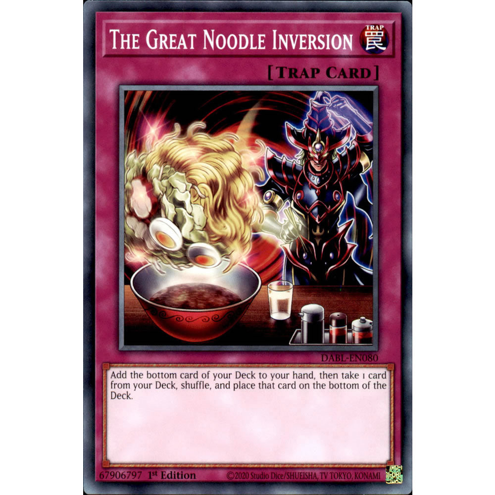 The Great Noodle Inversion DABL-EN080 Yu-Gi-Oh! Card from the Darkwing Blast Set