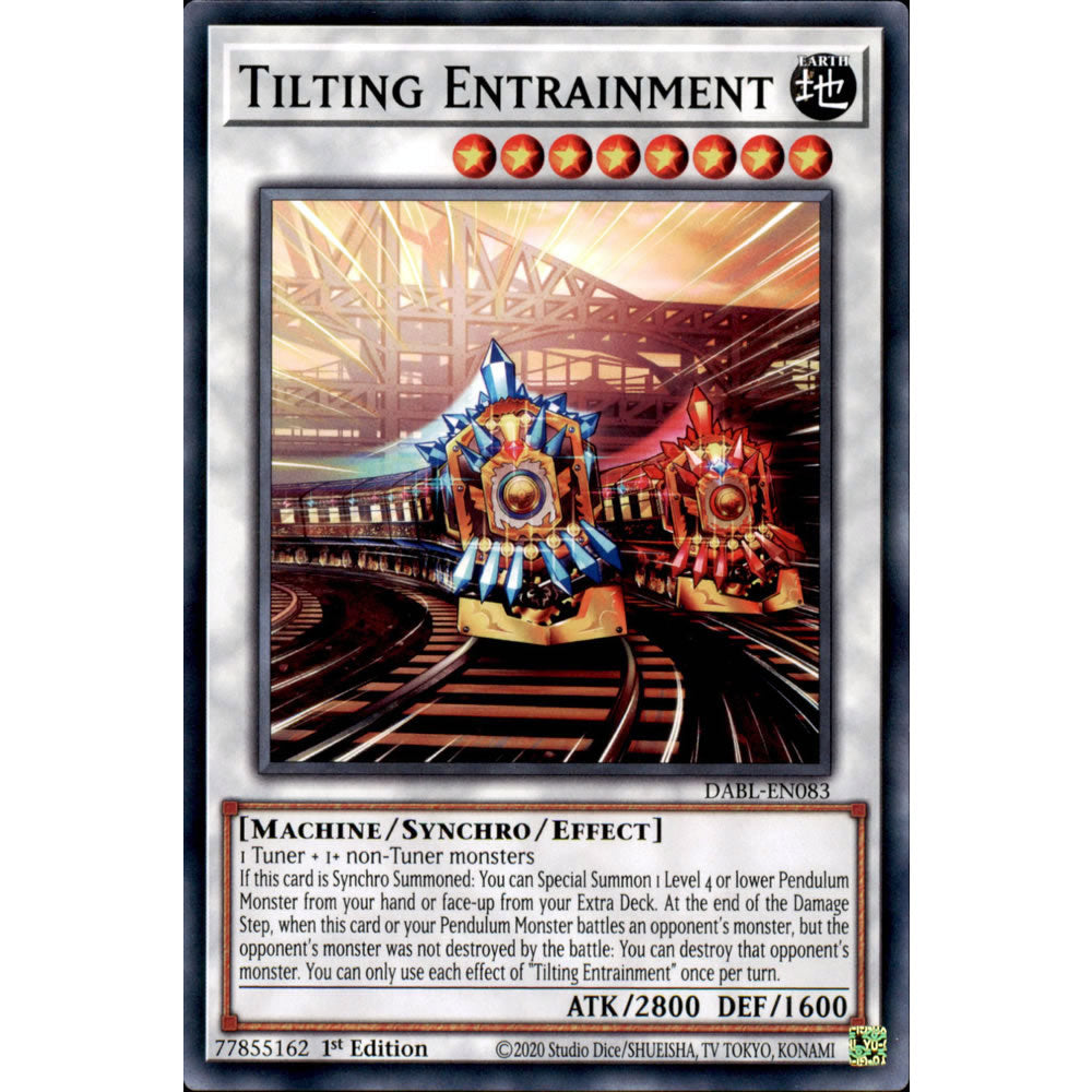 Tilting Entrainment DABL-EN083 Yu-Gi-Oh! Card from the Darkwing Blast Set