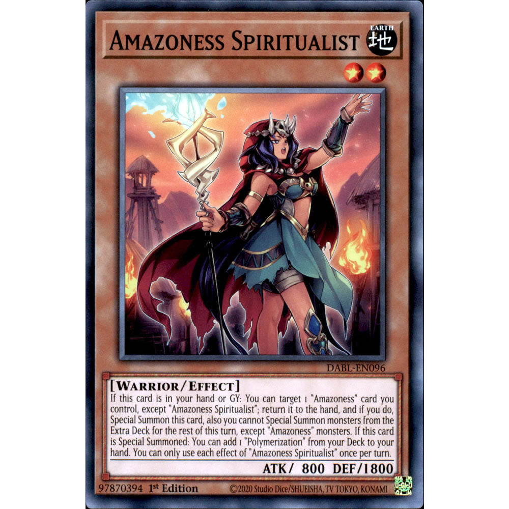Amazoness Spiritualist DABL-EN096 Yu-Gi-Oh! Card from the Darkwing Blast Set