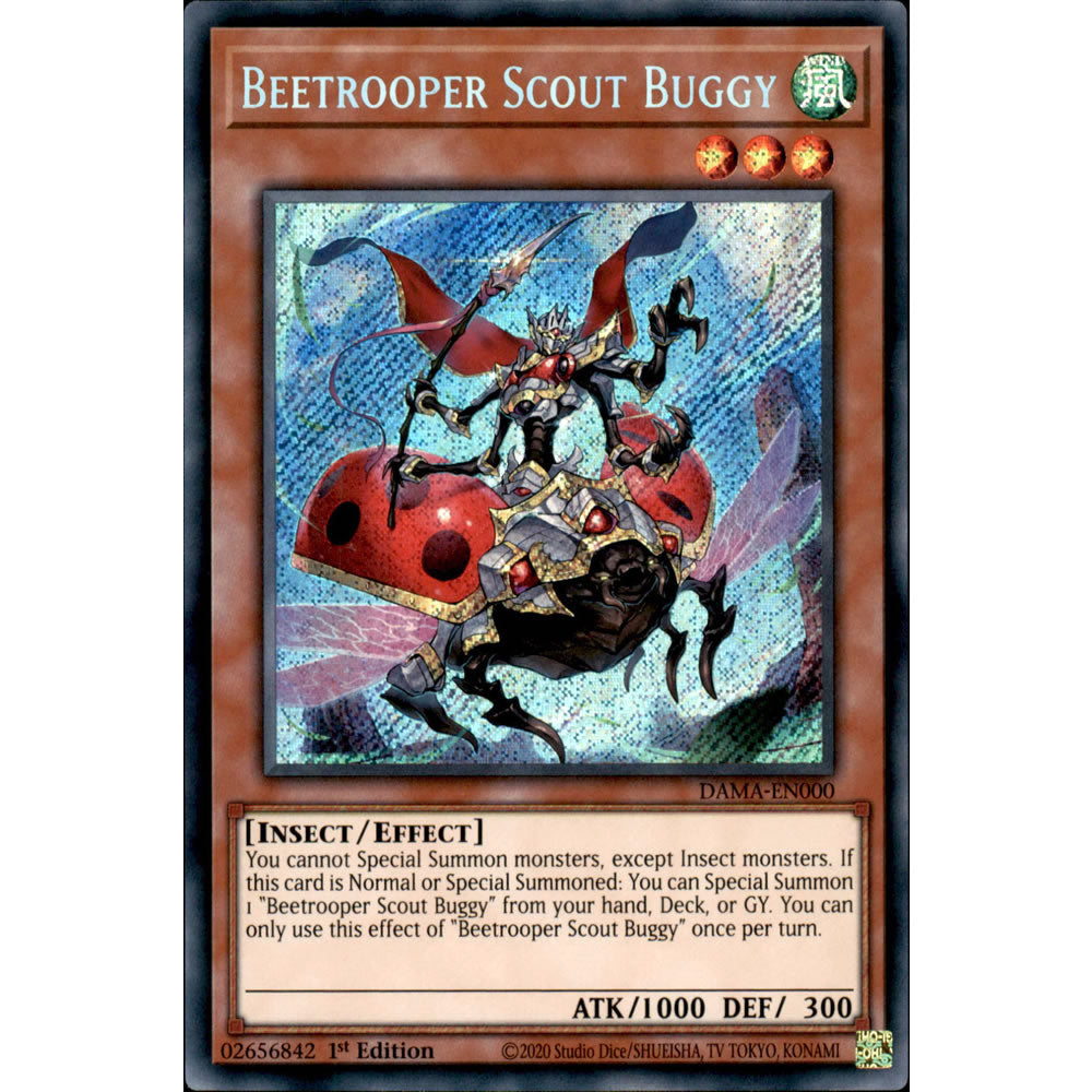 Beetrooper Scout Buggy DAMA-EN000 Yu-Gi-Oh! Card from the Dawn of Majesty Set