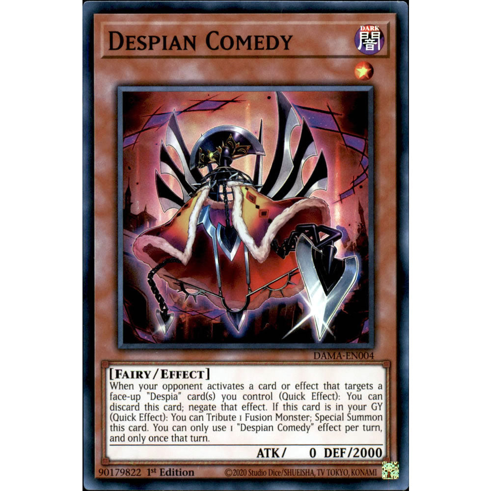 Despian Comedy DAMA-EN004 Yu-Gi-Oh! Card from the Dawn of Majesty Set