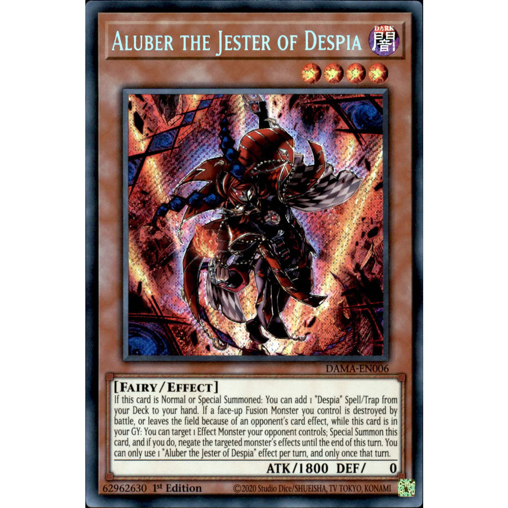 Aluber the Jester of Despia DAMA-EN006 Yu-Gi-Oh! Card from the Dawn of Majesty Set
