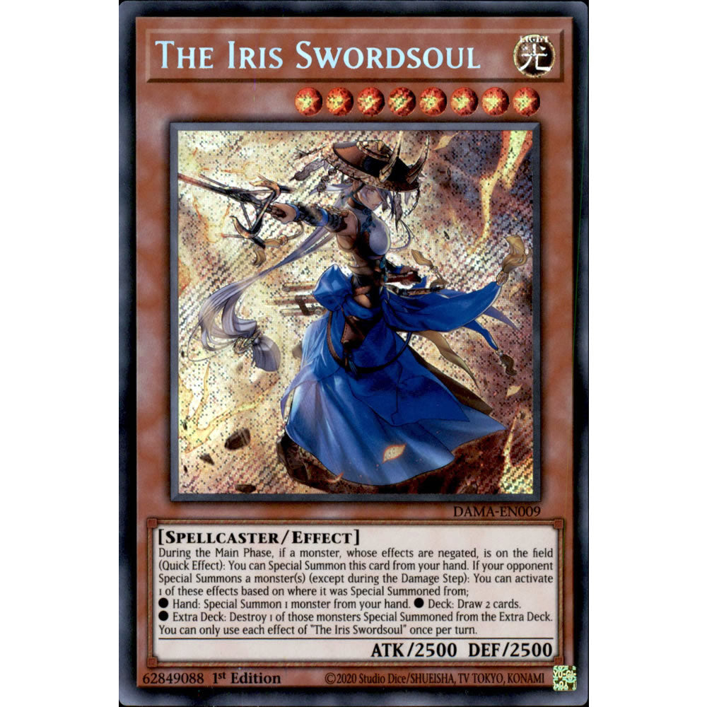The Iris Swordsoul DAMA-EN009 Yu-Gi-Oh! Card from the Dawn of Majesty Set