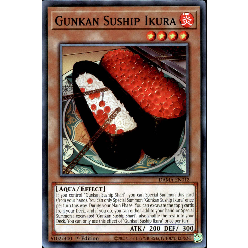Gunkan Suship Ikura DAMA-EN012 Yu-Gi-Oh! Card from the Dawn of Majesty Set