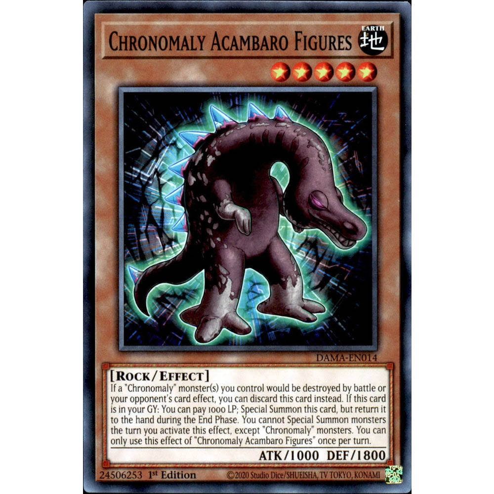 Chronomaly Acambaro Figures DAMA-EN014 Yu-Gi-Oh! Card from the Dawn of Majesty Set