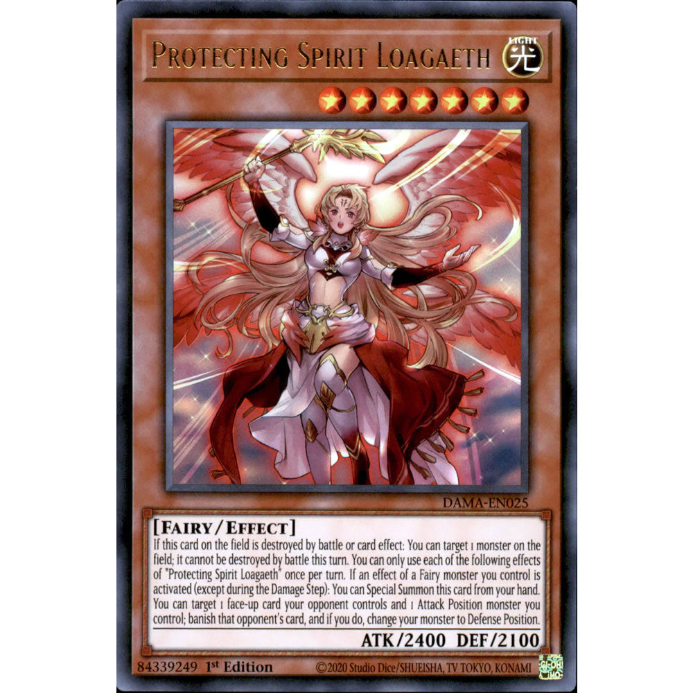 Protecting Spirit Loagaeth DAMA-EN025 Yu-Gi-Oh! Card from the Dawn of Majesty Set