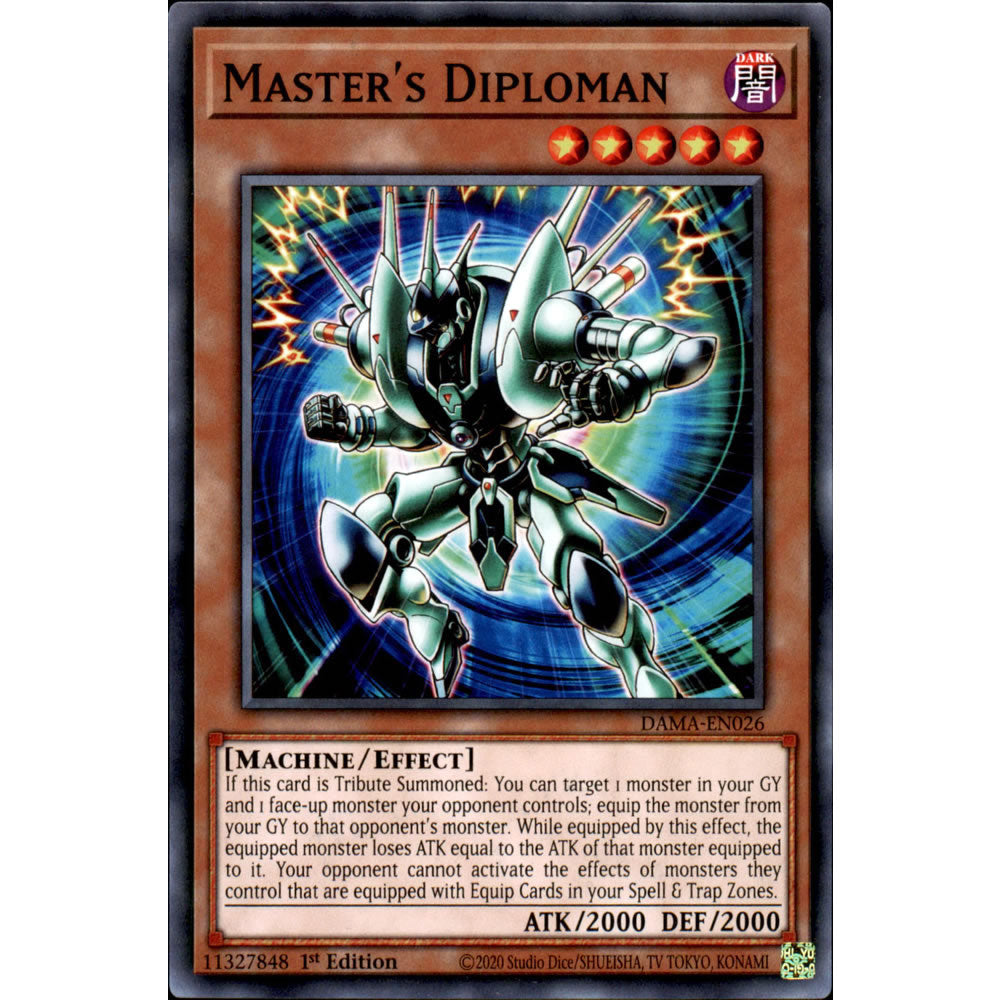 Master's Diploman DAMA-EN026 Yu-Gi-Oh! Card from the Dawn of Majesty Set