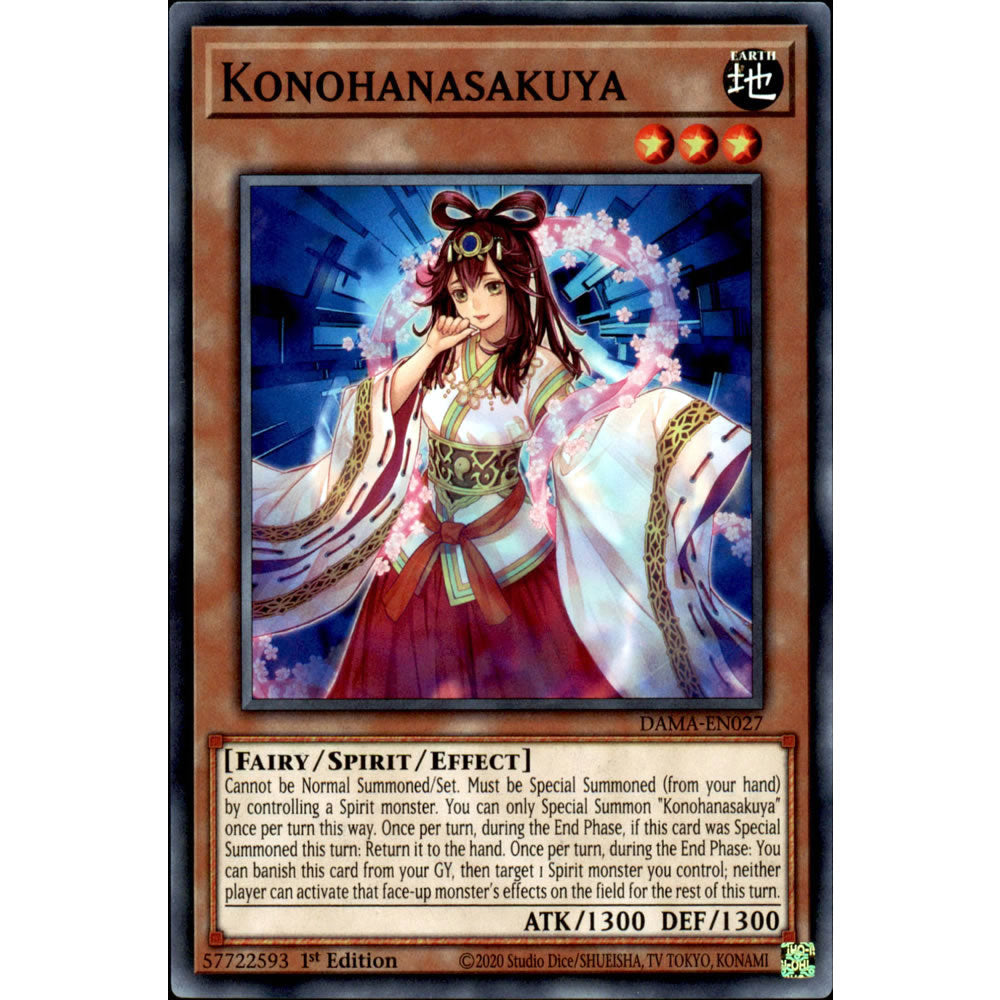 Konohanasakuya DAMA-EN027 Yu-Gi-Oh! Card from the Dawn of Majesty Set