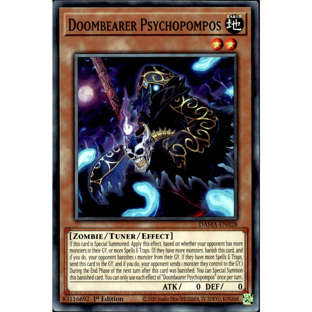 Doombearer Psychopompos DAMA-EN028 Yu-Gi-Oh! Card from the Dawn of Majesty Set