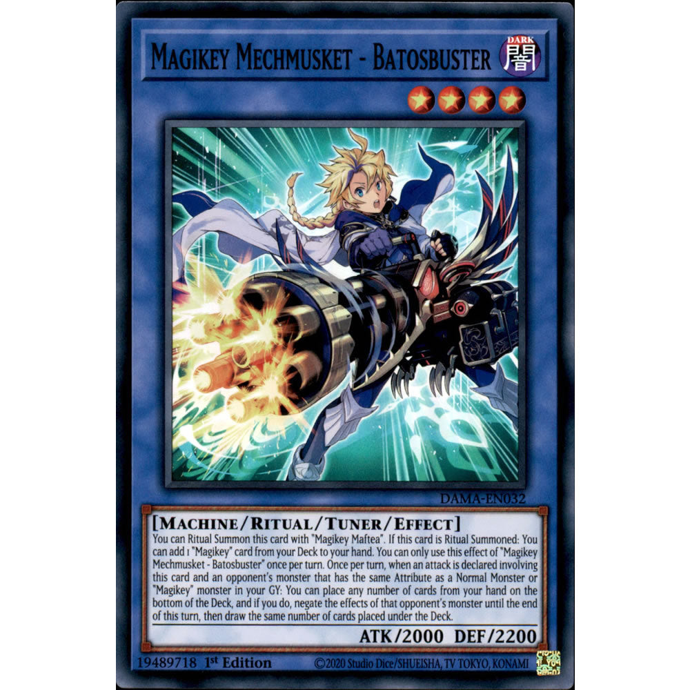 Magikey Mechmusket - Batosbuster DAMA-EN032 Yu-Gi-Oh! Card from the Dawn of Majesty Set