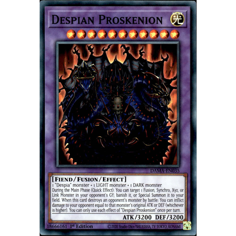 Despian Proskenion DAMA-EN035 Yu-Gi-Oh! Card from the Dawn of Majesty Set