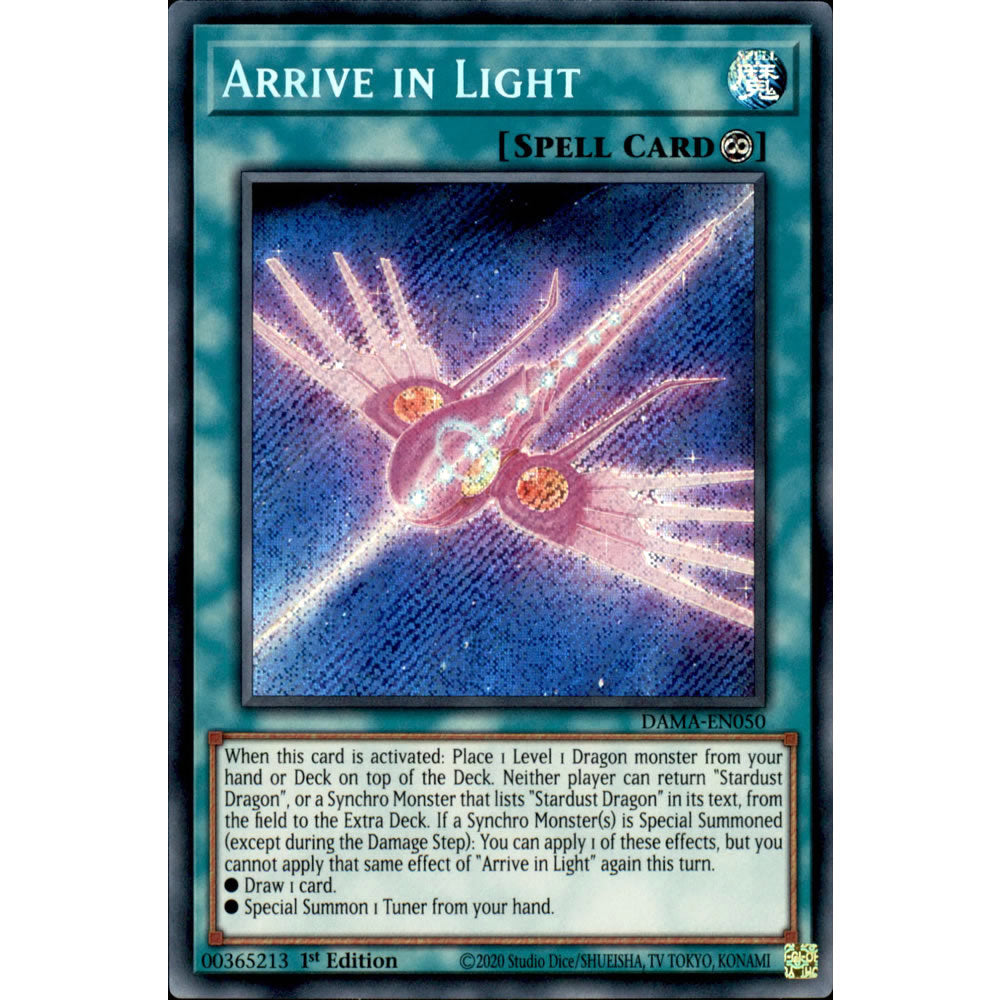 Arrive in Light DAMA-EN050 Yu-Gi-Oh! Card from the Dawn of Majesty Set