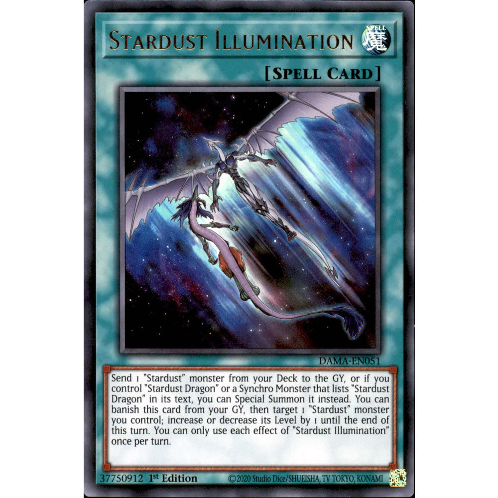 Stardust Illumination DAMA-EN051 Yu-Gi-Oh! Card from the Dawn of Majesty Set