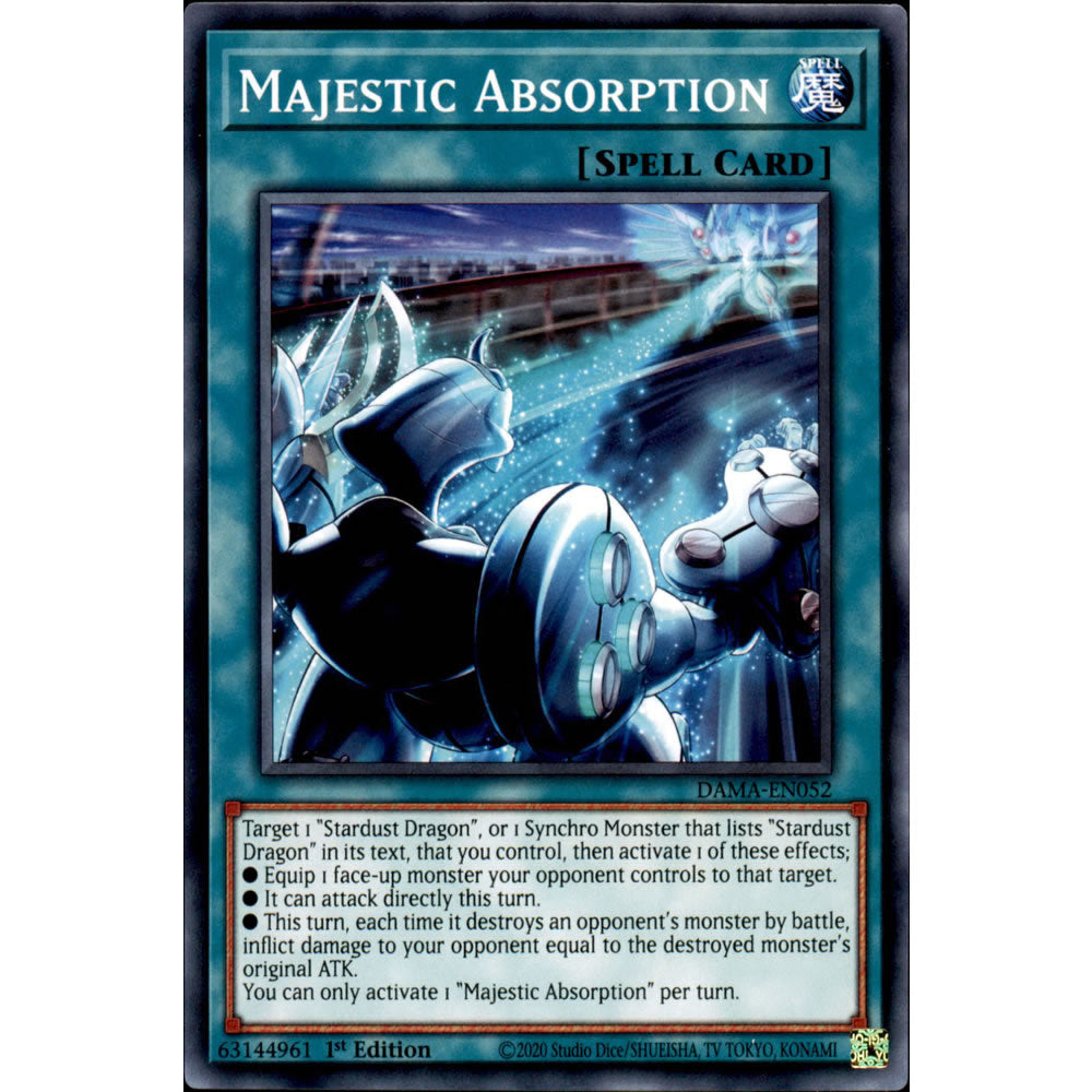 Majestic Absorption DAMA-EN052 Yu-Gi-Oh! Card from the Dawn of Majesty Set