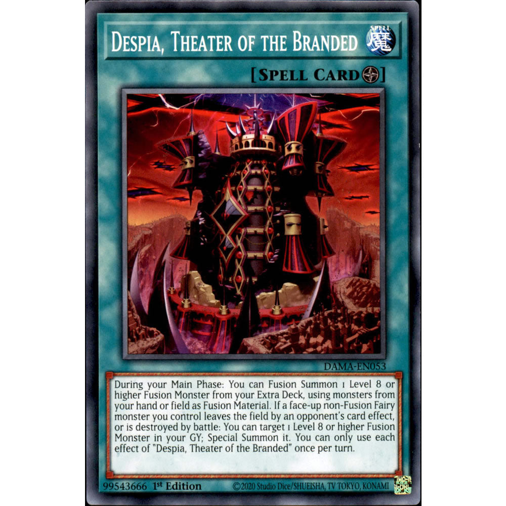 Despia, Theater of the Branded DAMA-EN053 Yu-Gi-Oh! Card from the Dawn of Majesty Set
