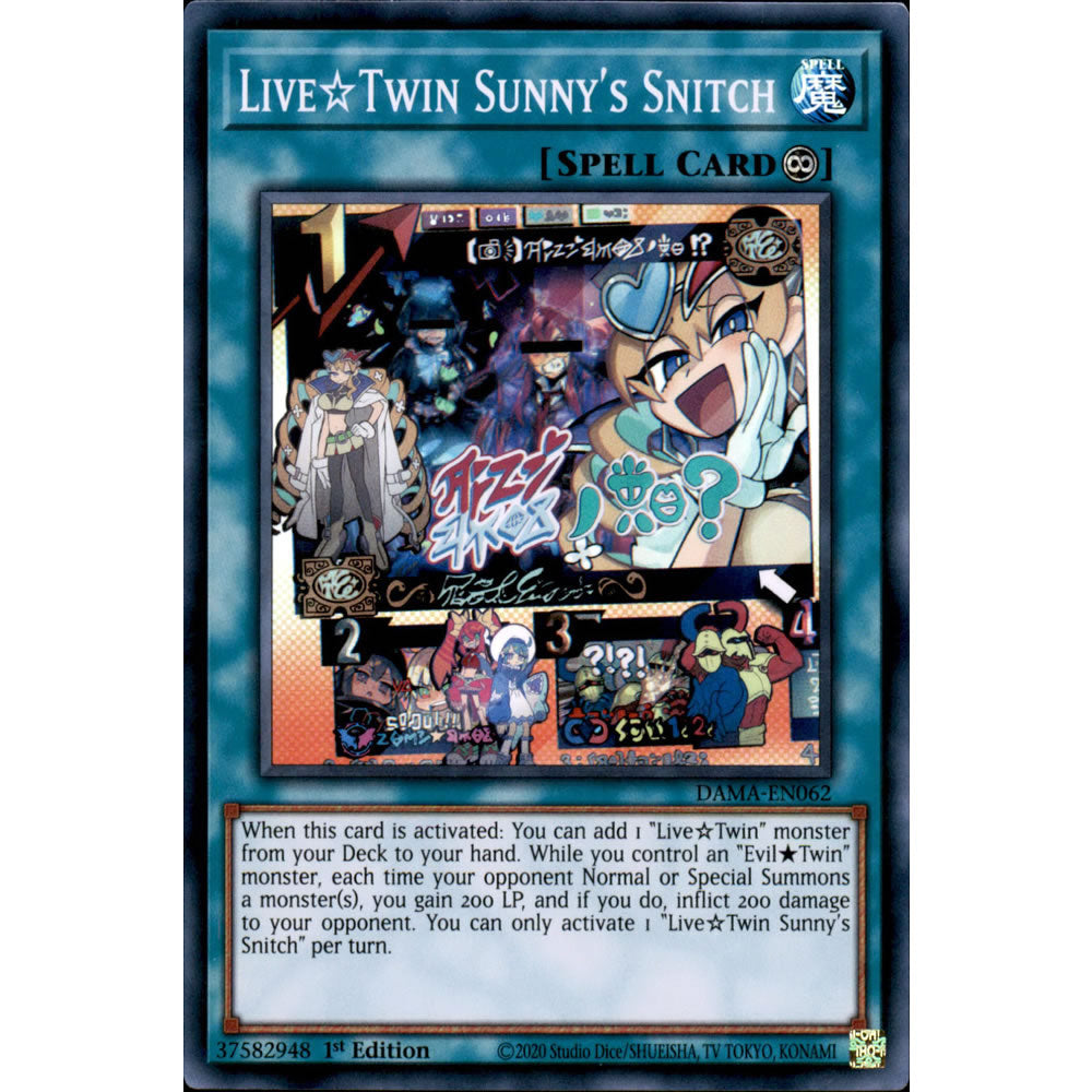 Live?Twin Sunny's Snitch DAMA-EN062 Yu-Gi-Oh! Card from the Dawn of Majesty Set