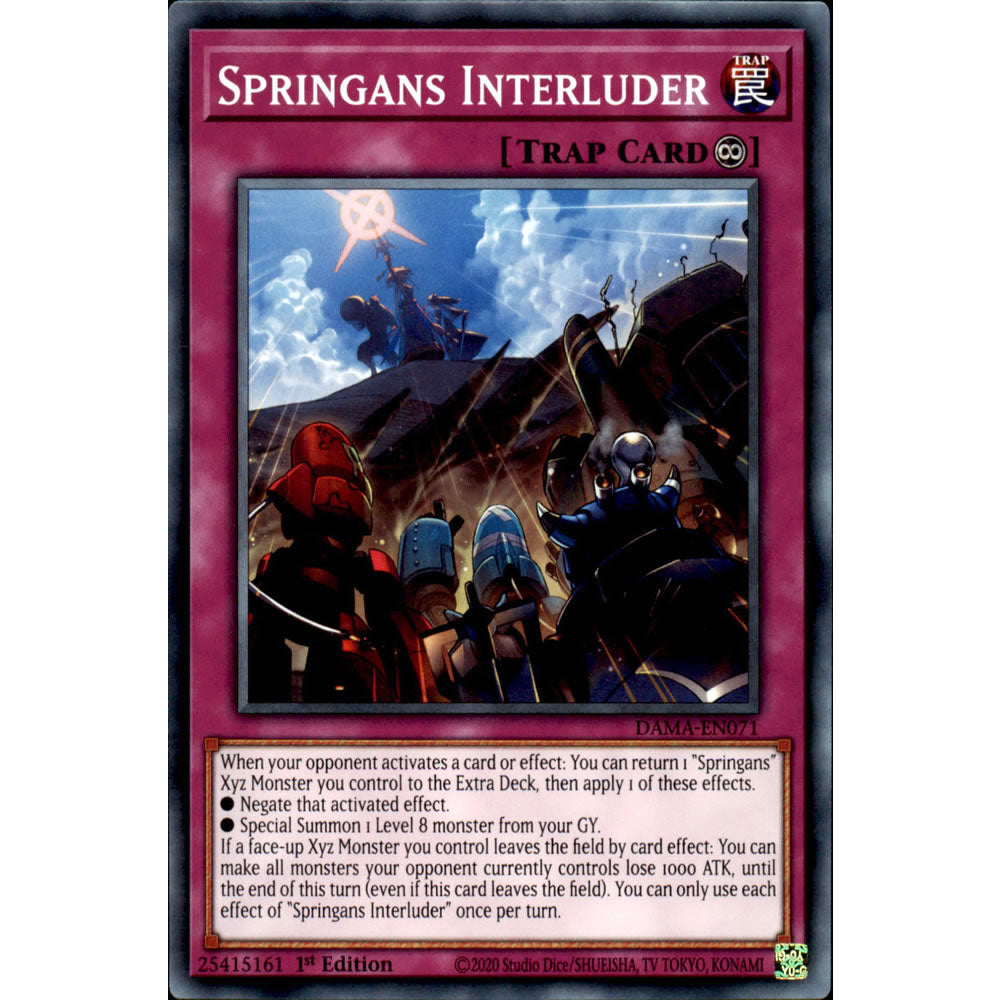 Springans Interluder DAMA-EN071 Yu-Gi-Oh! Card from the Dawn of Majesty Set
