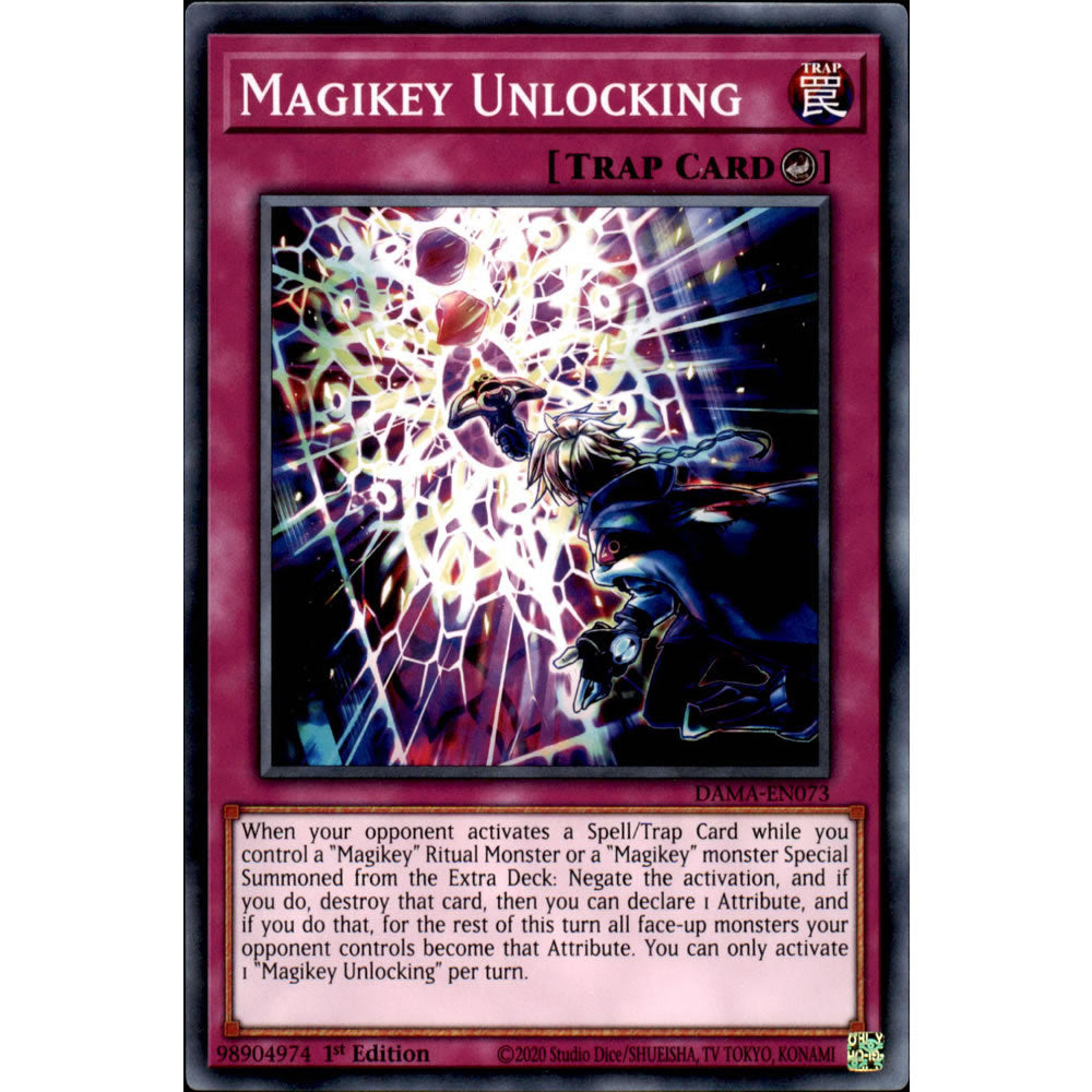 Magikey Unlocking DAMA-EN073 Yu-Gi-Oh! Card from the Dawn of Majesty Set