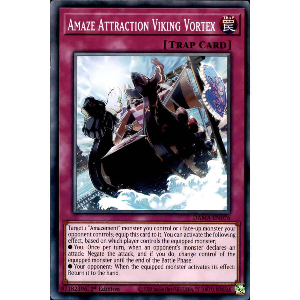 Amaze Attraction Viking Vortex DAMA-EN076 Yu-Gi-Oh! Card from the Dawn of Majesty Set