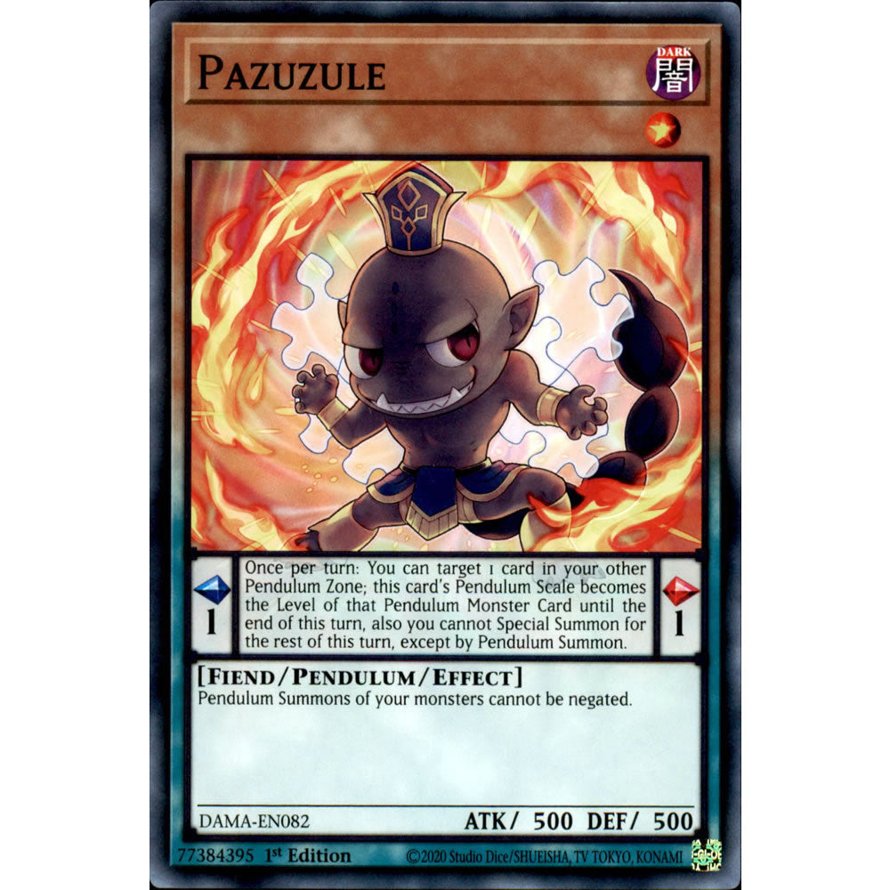 Pazuzule DAMA-EN082 Yu-Gi-Oh! Card from the Dawn of Majesty Set