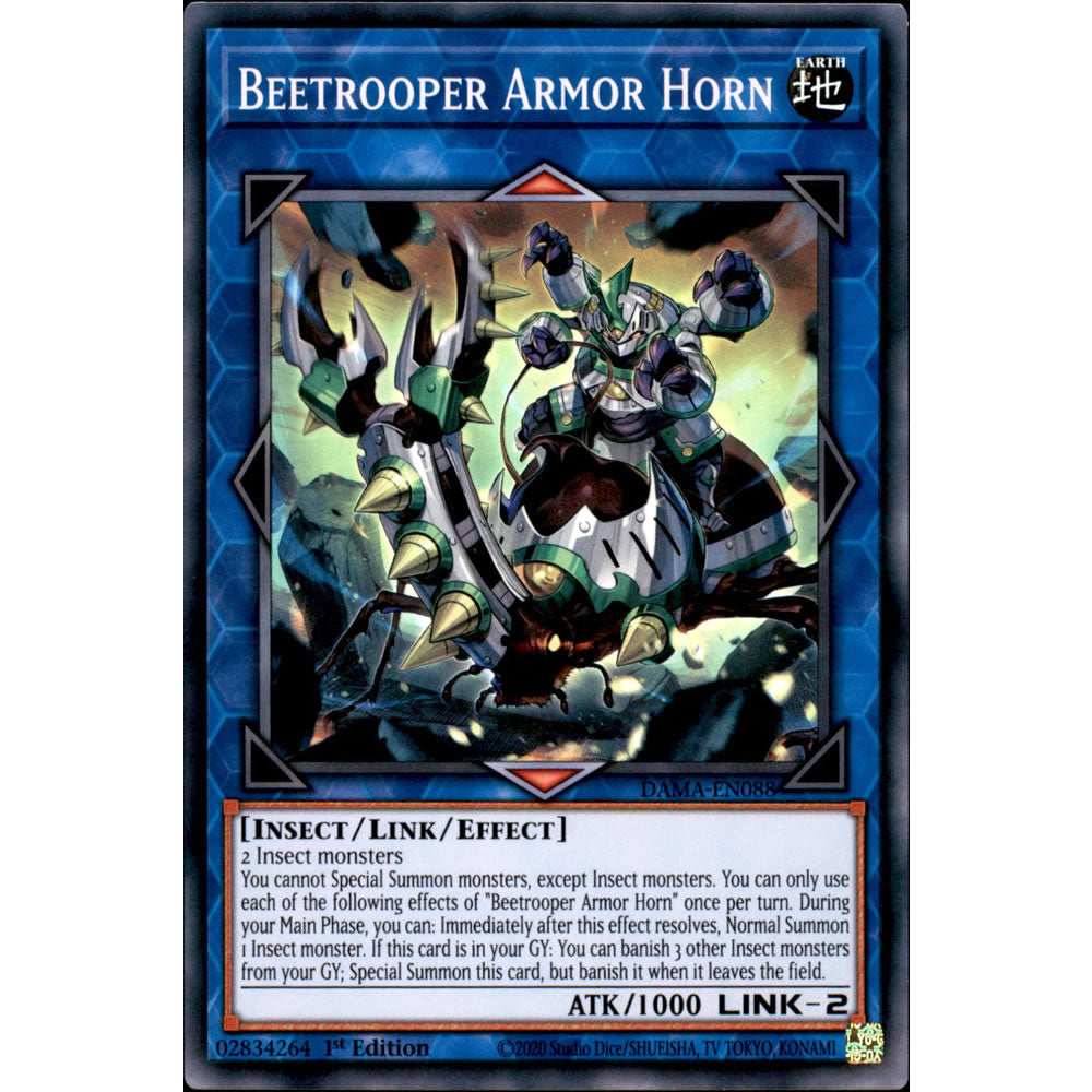 Beetrooper Armor Horn DAMA-EN088 Yu-Gi-Oh! Card from the Dawn of Majesty Set