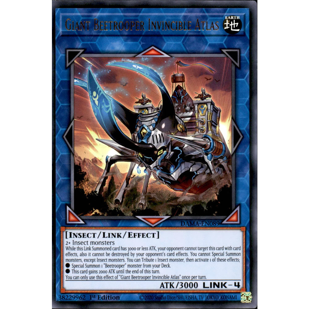 Giant Beetrooper Invincible Atlas DAMA-EN089 Yu-Gi-Oh! Card from the Dawn of Majesty Set