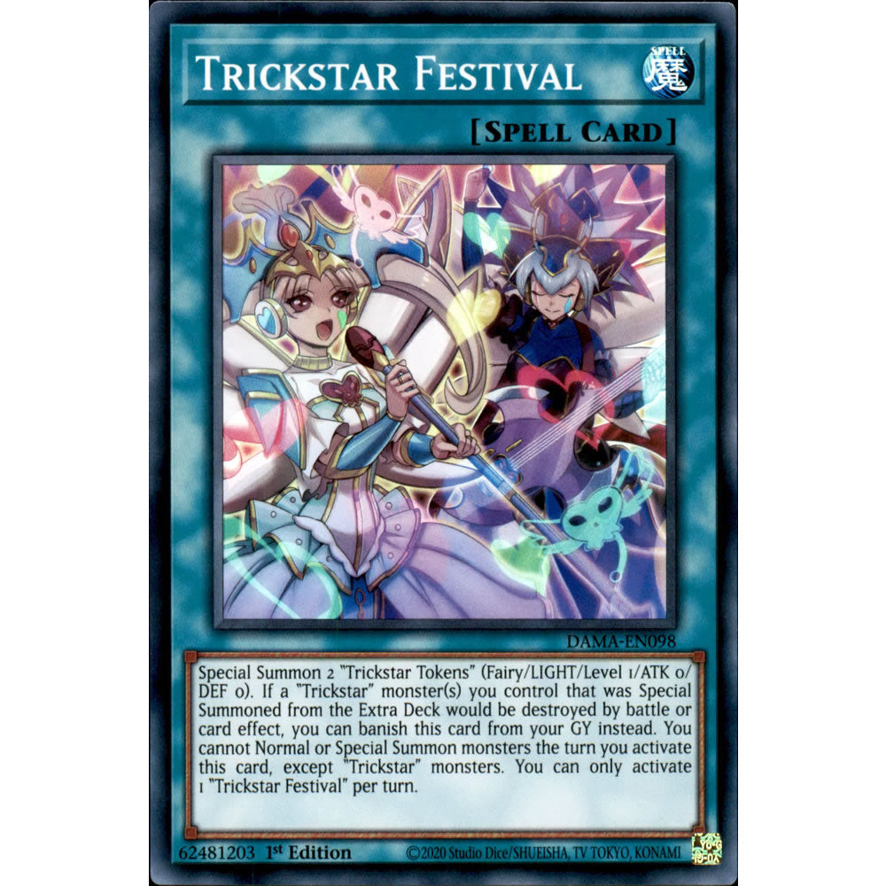 Trickstar Festival DAMA-EN098 Yu-Gi-Oh! Card from the Dawn of Majesty Set