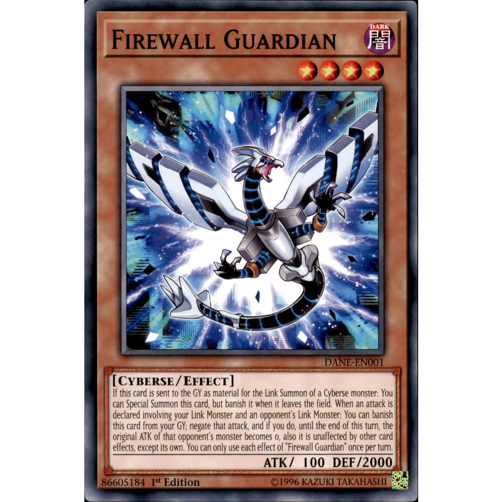 Firewall Guardian DANE-EN001 Yu-Gi-Oh! Card from the Dark Neostorm Set