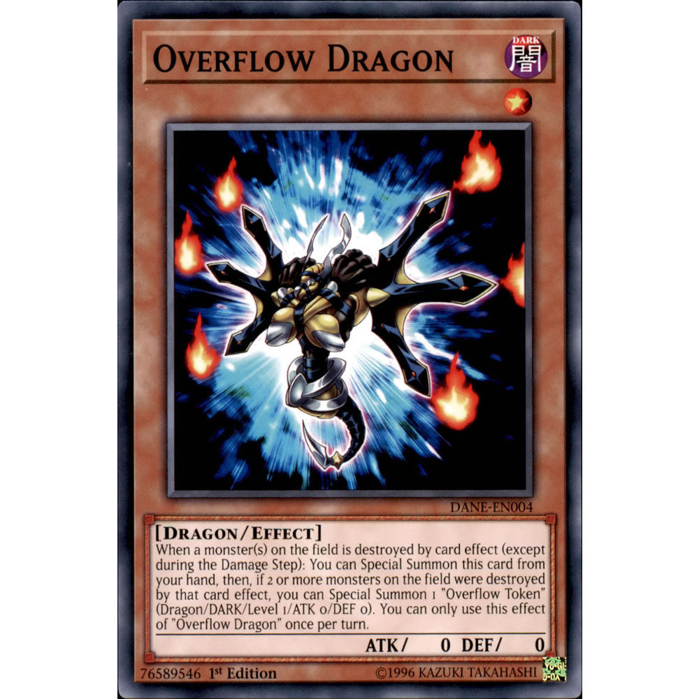 Overflow Dragon DANE-EN004 Yu-Gi-Oh! Card from the Dark Neostorm Set