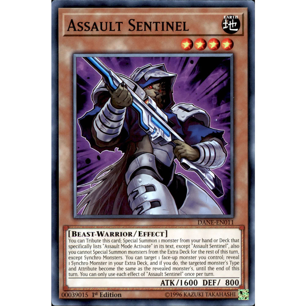 Assault Sentinel DANE-EN011 Yu-Gi-Oh! Card from the Dark Neostorm Set