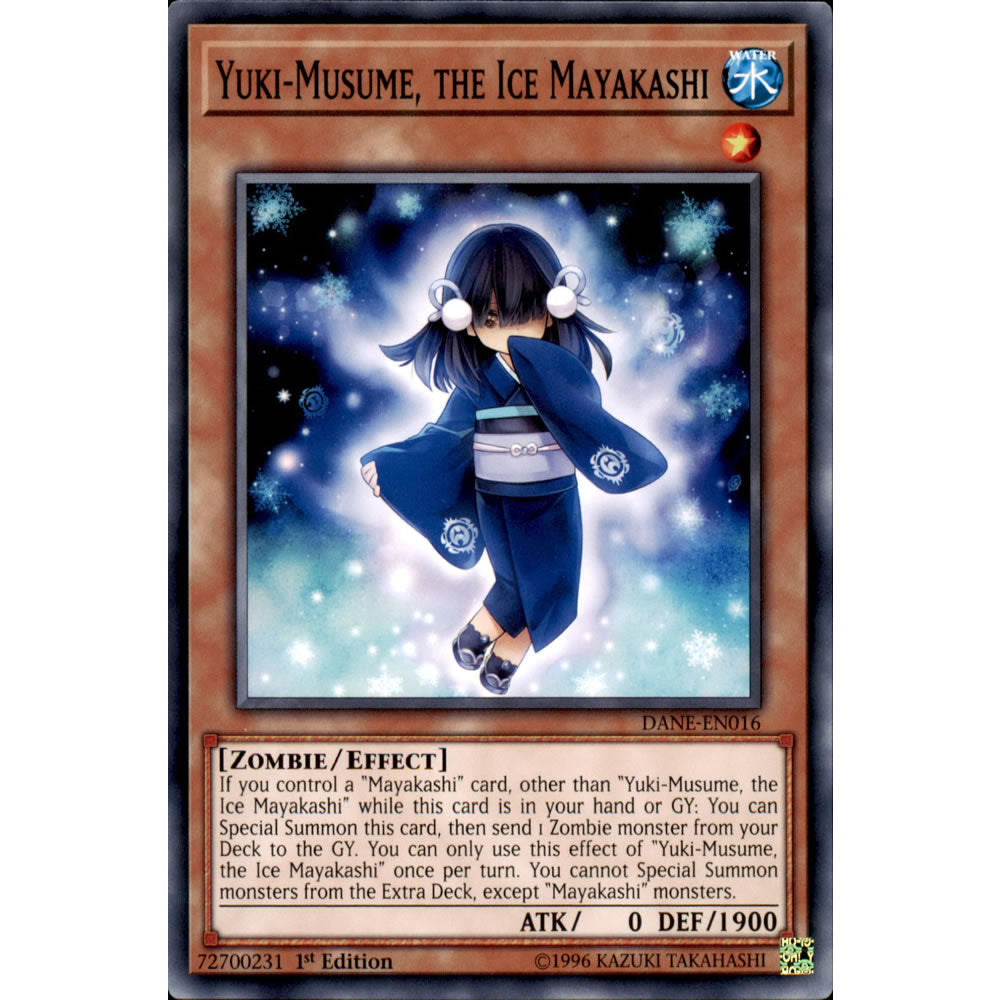 Yuki-Musume, the Ice Mayakashi DANE-EN016 Yu-Gi-Oh! Card from the Dark Neostorm Set