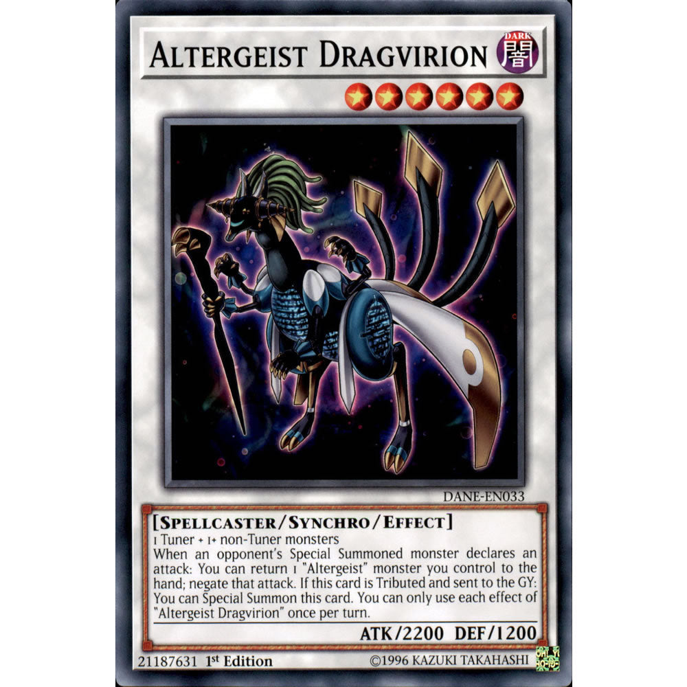 Altergeist Dragvirion DANE-EN033 Yu-Gi-Oh! Card from the Dark Neostorm Set