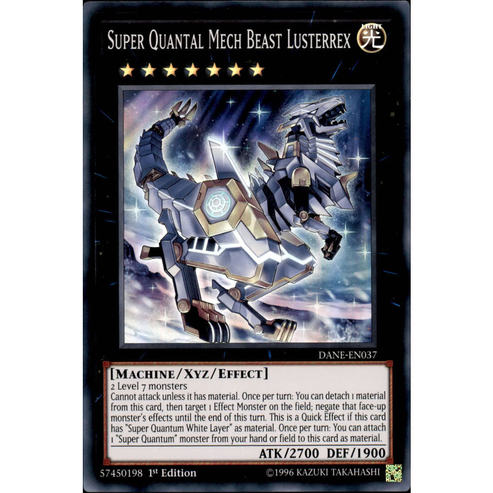 Super Quantal Mech Beast Lusterrex DANE-EN037 Yu-Gi-Oh! Card from the Dark Neostorm Set