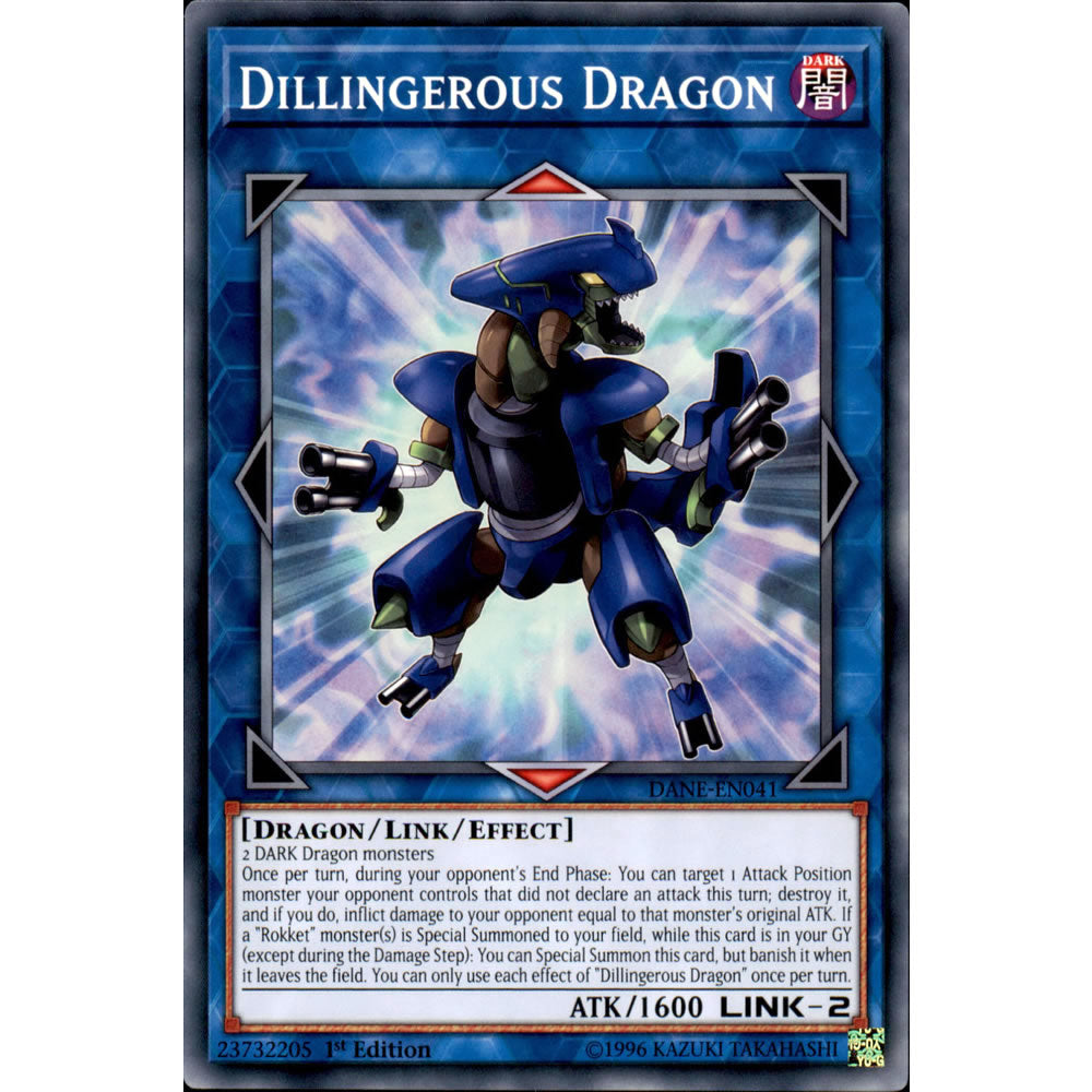 Dillingerous Dragon DANE-EN041 Yu-Gi-Oh! Card from the Dark Neostorm Set